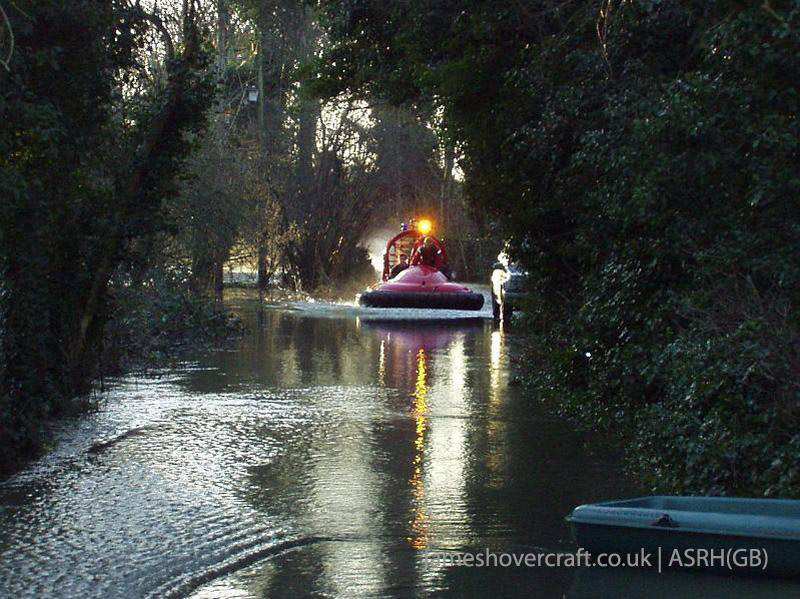 Association of Search and Rescue Hovercraft (Great Britain) - Volunteers at a flood reponse call in Wraysbury (submitted by Paul Hiseman).